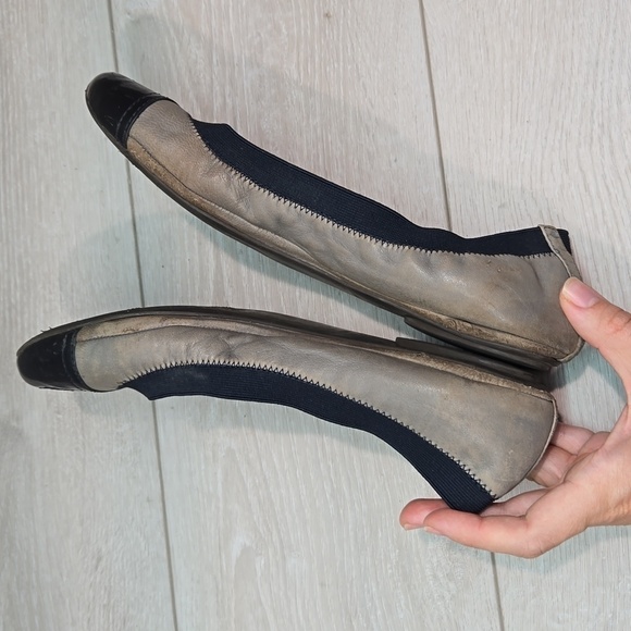 Tory Burch Womens Leather Carrie Ballet Flats shoes sz 10M - Picture 10 of 16
